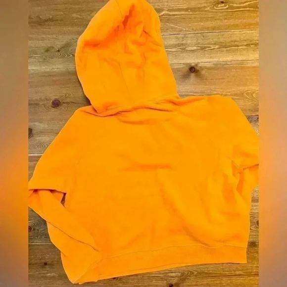 Warm Fun Brand Cropped Hoodie | Women’s Med | Orange - Picture 2 of 2